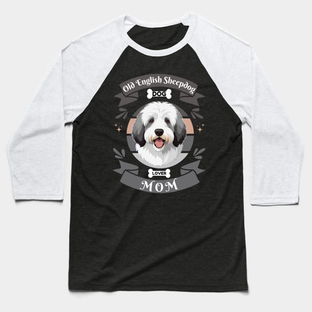 Old English Sheepdog Baseball T-Shirt by Pearsville